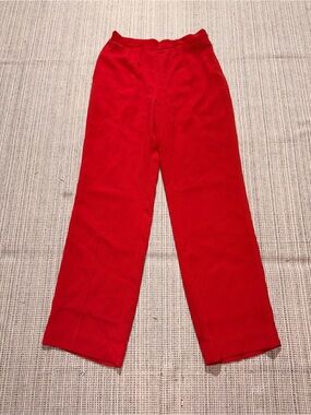 PAPILLON Women's Wide Leg Pants Size 8 In Red